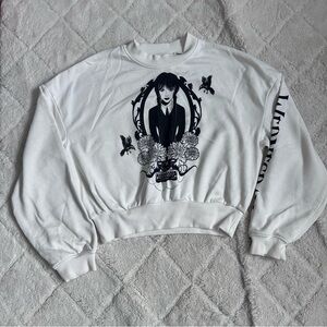 H&M x Netflix | Wednesday Long Sleeve Oversized Graphic Sweatshirt | Size 12/14